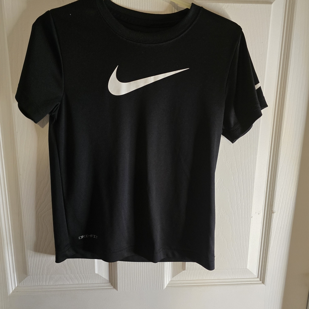 Nike Dri-FIT Black Tee with White Accents